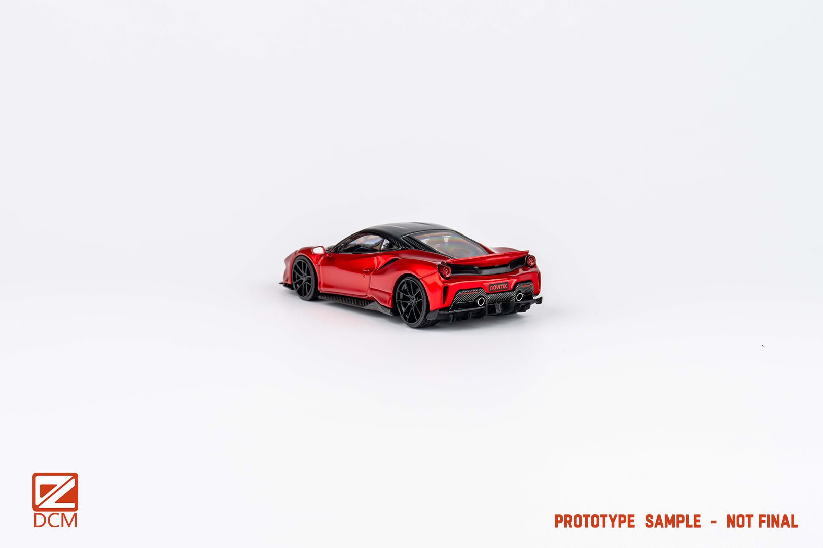 [ PREORDER ] DCM - 1/64 Ferrari Novitec 488 Candy Red Carbon Fiber diecast model. - MODEL CARS UKMODEL CAR#INNO64##TARMAC##diecast_model#