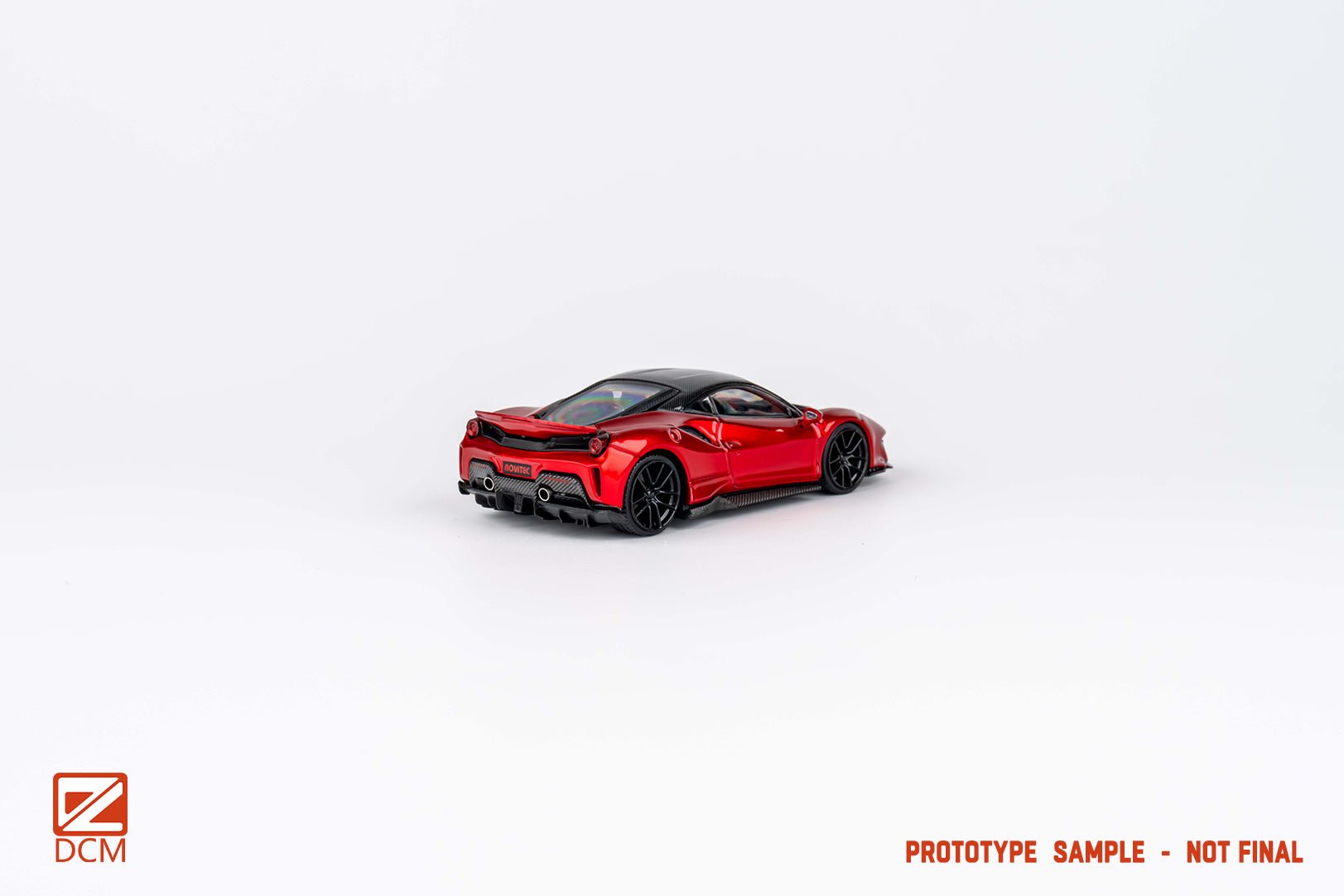 [ PREORDER ] DCM - 1/64 Ferrari Novitec 488 Candy Red Carbon Fiber diecast model. - MODEL CARS UKMODEL CAR#INNO64##TARMAC##diecast_model#