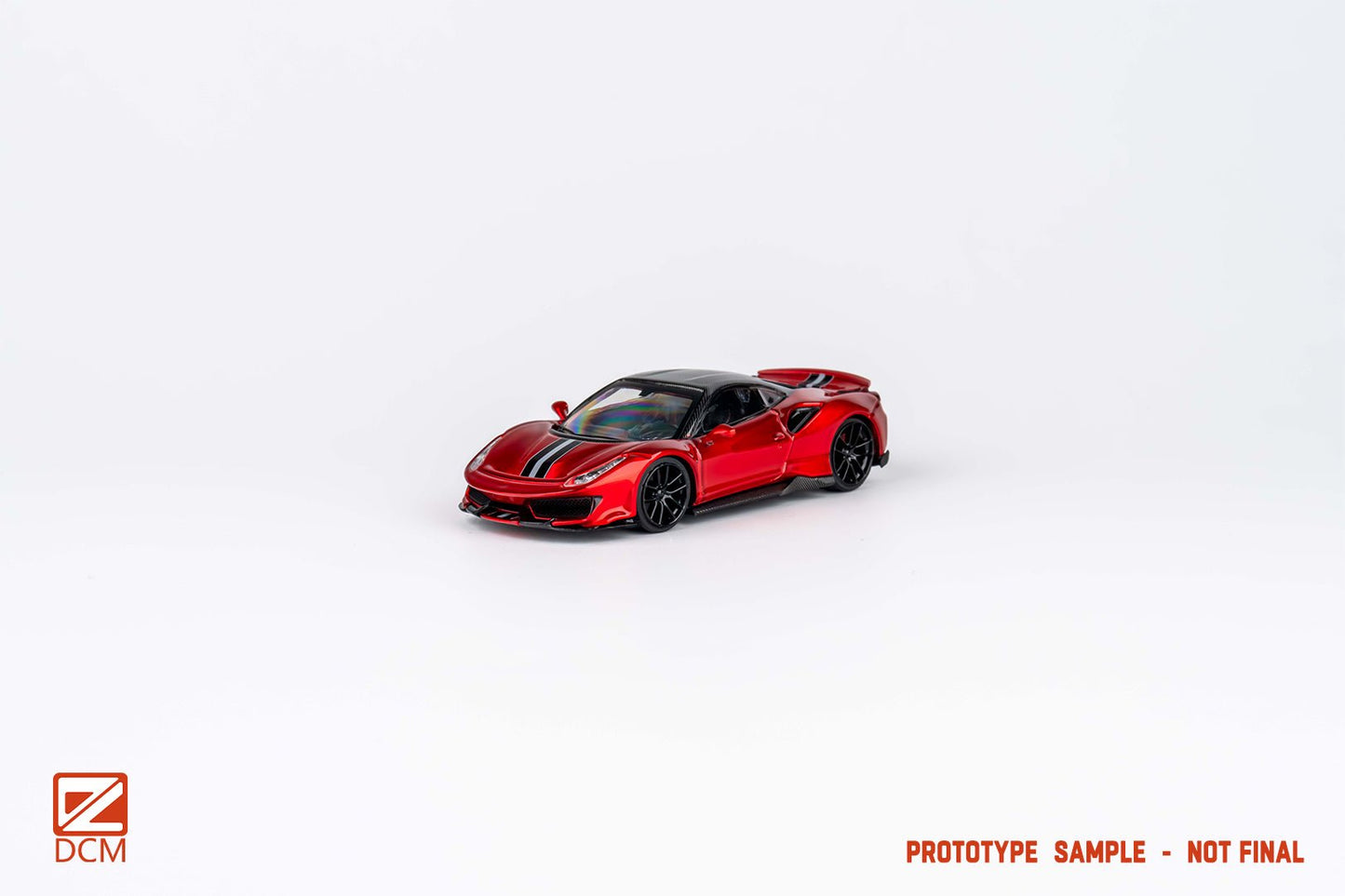 [ PREORDER ] DCM - 1/64 Ferrari Novitec 488 Candy Red Carbon Fiber diecast model. - MODEL CARS UKMODEL CAR#INNO64##TARMAC##diecast_model#