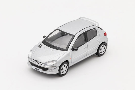 [PREORDER] DCT - 1/64 Peugeot 206 diecast model - Silver - MODEL CARS UKMODEL CAR#INNO64##TARMAC##diecast_model#