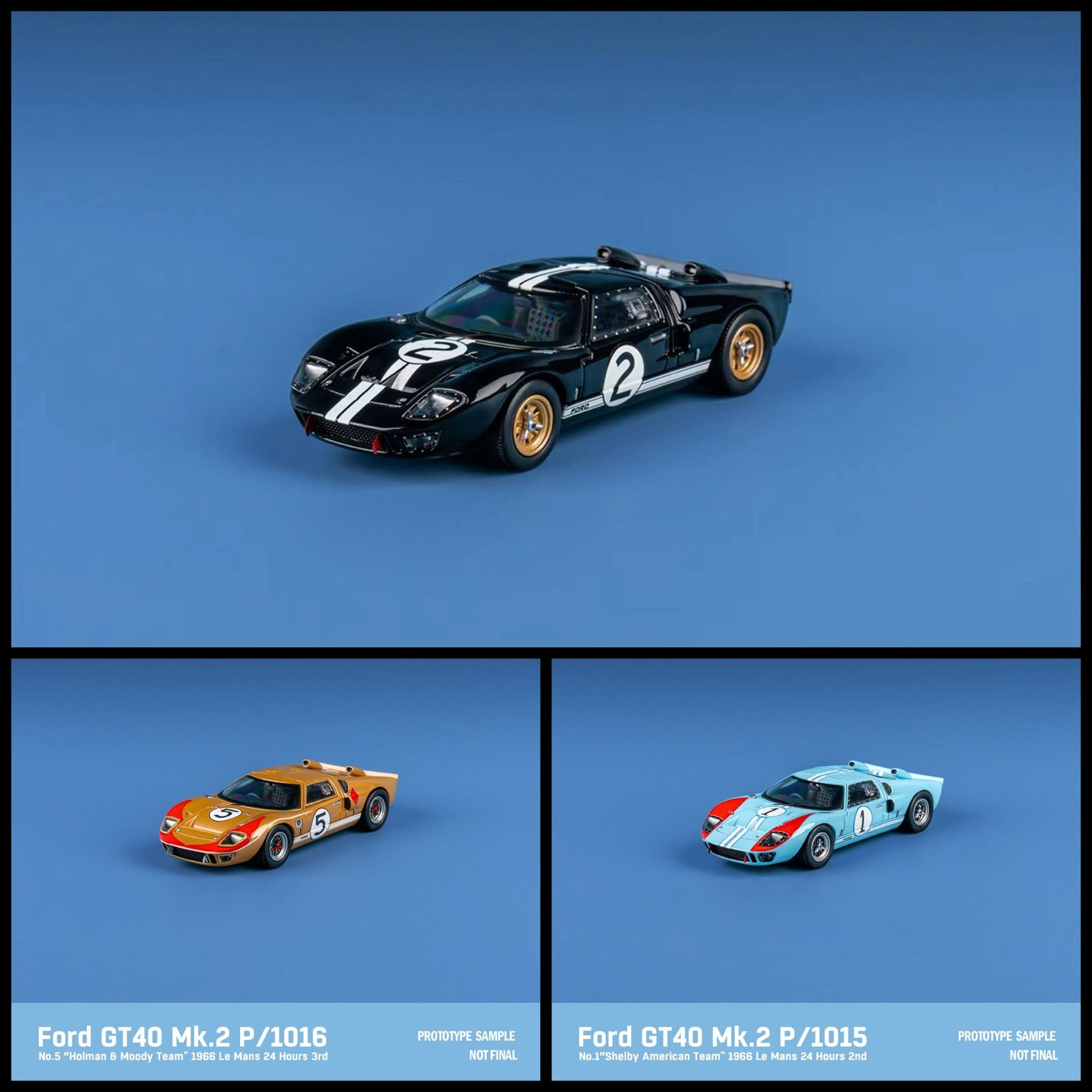 [ PREORDER ] Finclasscially FY - 1/64 Ford GT40 Mk II 1969 Le Mans diecast model - Blue #1 Ordinary - MODEL CARS UKMODEL CAR#INNO64##TARMAC##diecast_model#