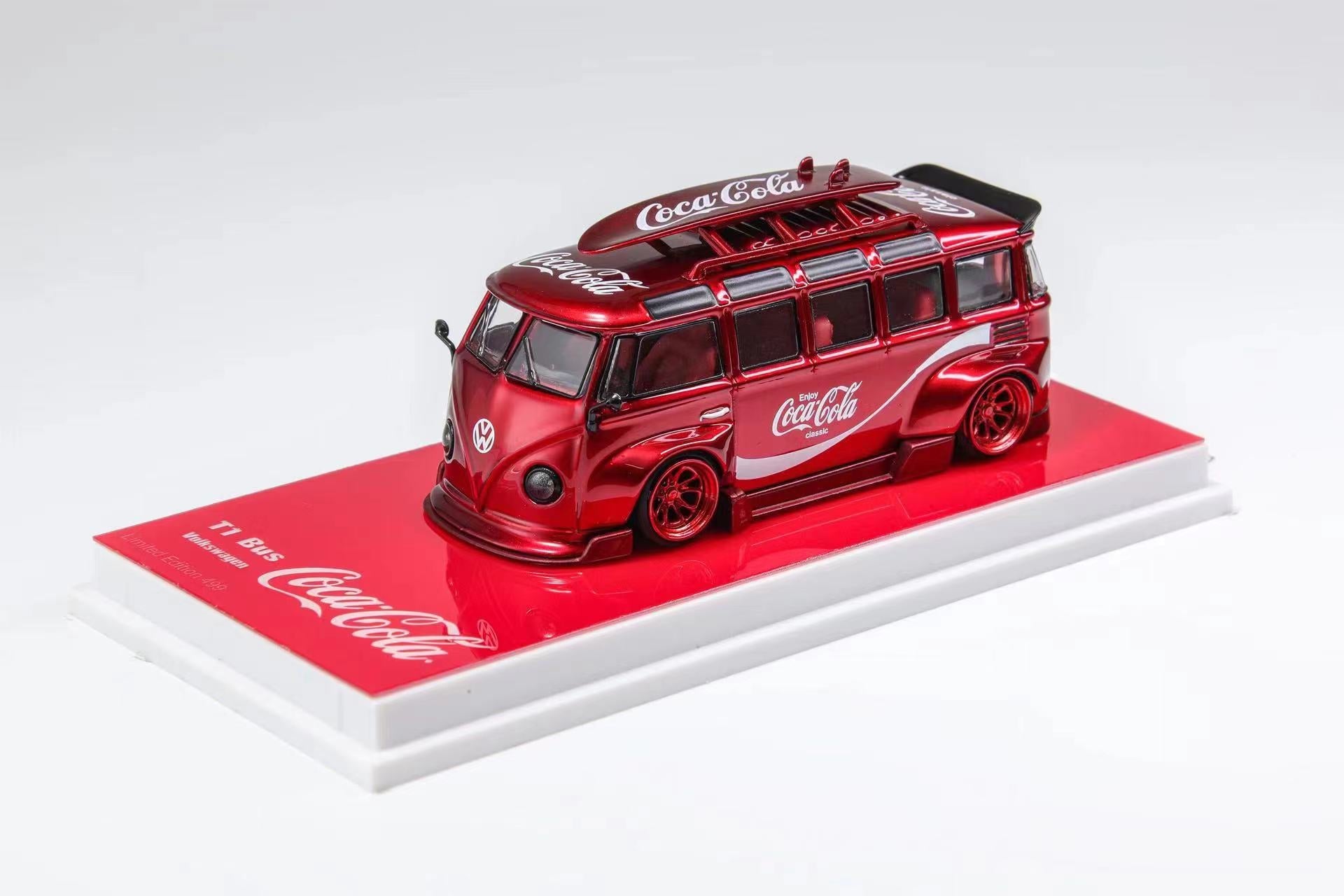 [PREORDER] Flame Model 1/64 VW T1 van Kombi wide body modified version diecast model COCA