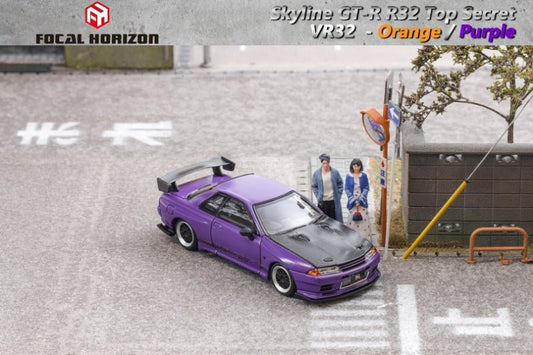 [ PREORDER ] Focal Horizon FH - 1:64 Skyline GT - R 3rd generation R32, Top Secret modified version VR32 diecast model car - Carbon Hood Purple - MODEL CARS UKMODEL CAR#INNO64##TARMAC##diecast_model#