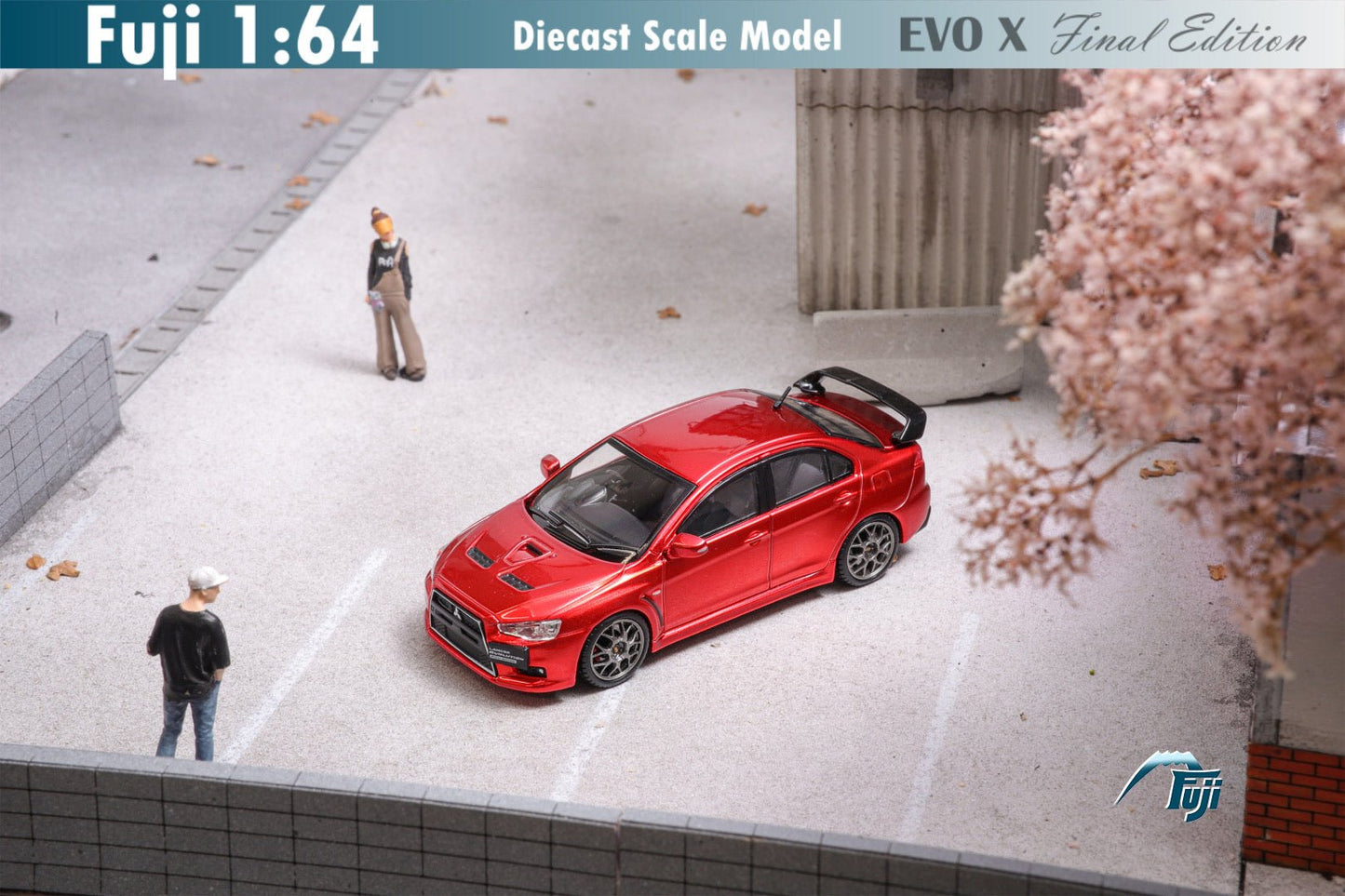 [ PREORDER ] Fuji - 1/64 Lancer Evolution EVO X 10th Generation Final Edition Transparent Red diecast model - MODEL CARS UKMODEL CAR#INNO64##TARMAC##diecast_model#