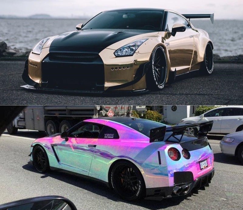 [ PREORDER ] Fuji - 1:64 Pandem GT-R R35，Rocket Bunny diecast model - Chrome Gold-Black - MODEL CAR UKMODEL CAR#INNO64##TARMAC##diecast_model#