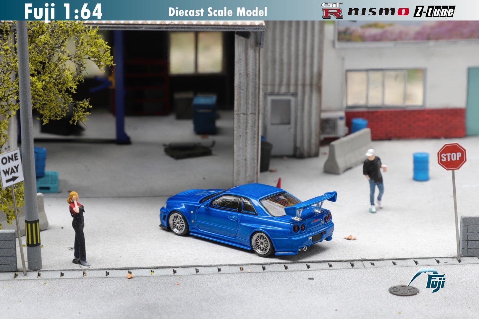 [ PREORDER ] Fuji - 1/64 Skyline R34 GT - R Nismo Z - Tune High - end version Diecast Model Car - Bayside Blue - MODEL CARS UKMODEL CAR#INNO64##TARMAC##diecast_model#