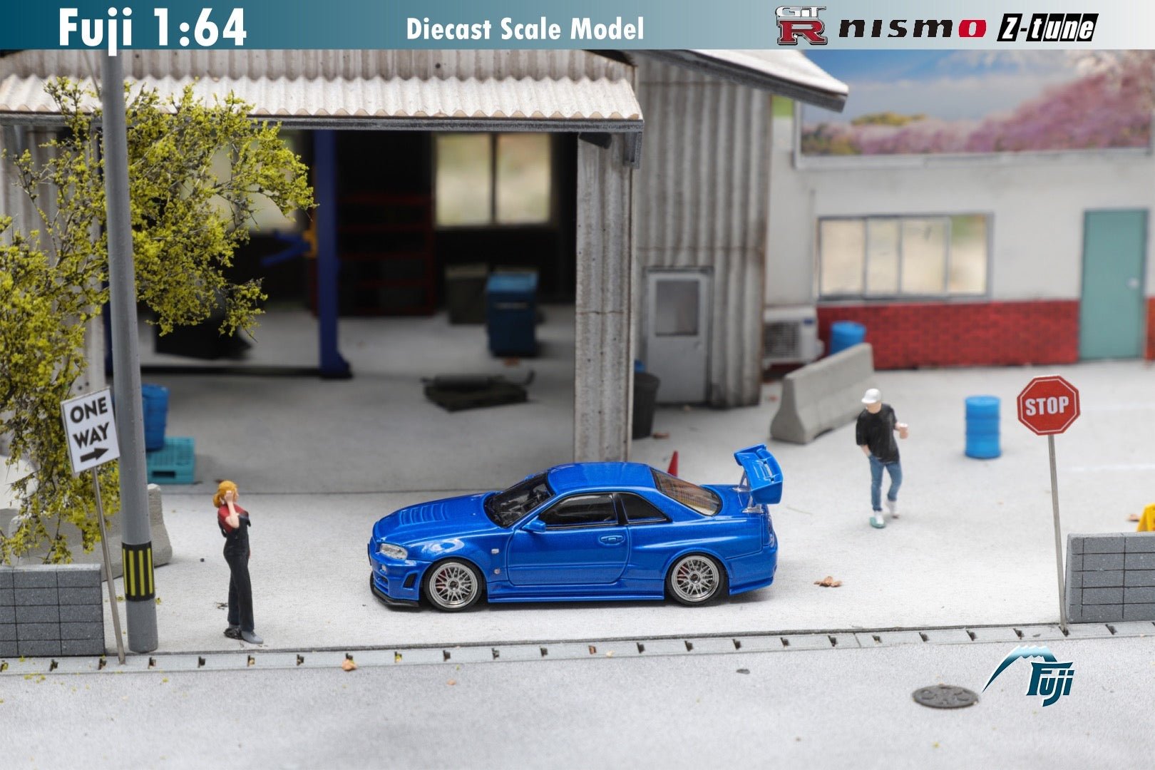 [ PREORDER ] Fuji - 1/64 Skyline R34 GT - R Nismo Z - Tune High - end version Diecast Model Car - Bayside Blue - MODEL CARS UKMODEL CAR#INNO64##TARMAC##diecast_model#