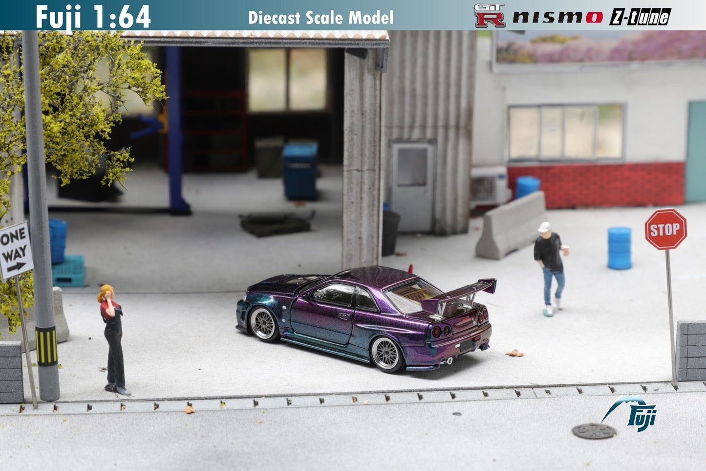 [ PREORDER ] Fuji - 1/64 Skyline R34 GT - R Nismo Z - Tune High - end version Diecast Model Car - Midnight Magic Purple - MODEL CARS UKMODEL CAR#INNO64##TARMAC##diecast_model#