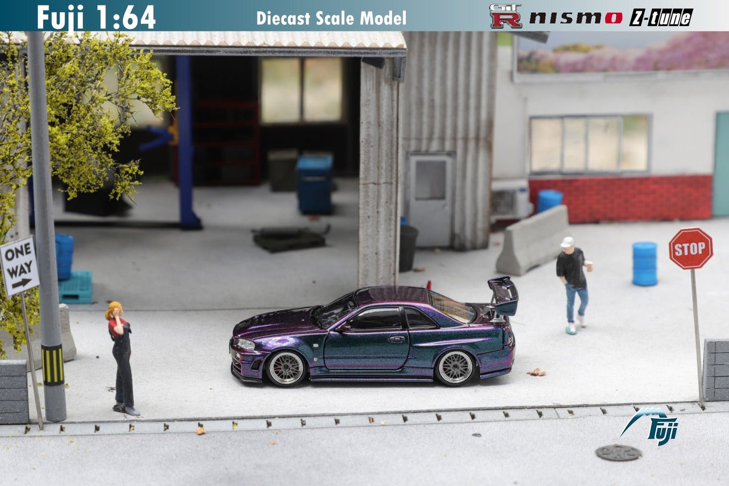 [ PREORDER ] Fuji - 1/64 Skyline R34 GT - R Nismo Z - Tune High - end version Diecast Model Car - Midnight Magic Purple - MODEL CARS UKMODEL CAR#INNO64##TARMAC##diecast_model#