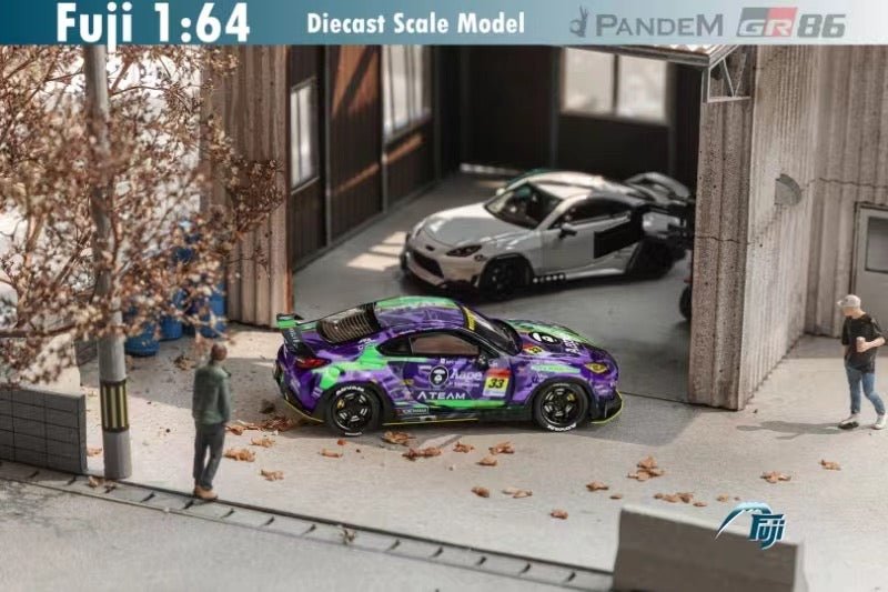 [ PREORDER ] Fuji - 1/64 TOYOTA Pandem GR86 2nd generation ZN8 2022, Rocket Bunny modified version diecast model - EVA Purple - MODEL CARS UKMODEL CAR#INNO64##TARMAC##diecast_model#