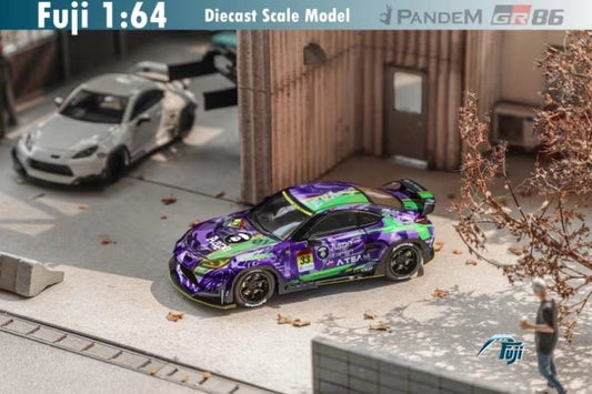 [ PREORDER ] Fuji - 1/64 TOYOTA Pandem GR86 2nd generation ZN8 2022, Rocket Bunny modified version diecast model - EVA Purple - MODEL CARS UKMODEL CAR#INNO64##TARMAC##diecast_model#