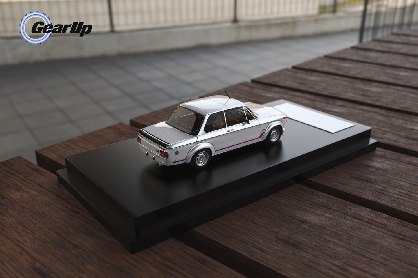 [ PREORDER ] Gear Up Models - 1/64 BMW 02 series 2002 Turbo diecast model - SILVER - MODEL CARS UKMODEL CAR#INNO64##TARMAC##diecast_model#