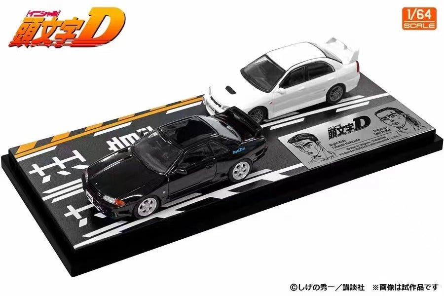 [ PREORDER ] Hi-story Modeler's - Modeler's Initial D Vol. 18 Car*2pcs+Diorama diecast model (NissanR32 VS Mitsubishi CN9A iv) (Nakazato VS Iwaki Seiji) - MODEL CARS UKMODEL CAR#INNO64##TARMAC##diecast_model#