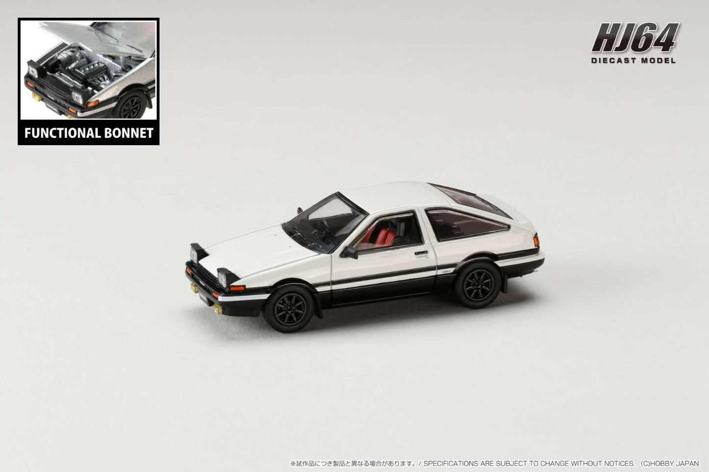 [ PREORDER ] HJ64 - 1/64 Toyota SPRINTER TRUENO GT APEX (AE86) JDM Style - White - MODEL CAR UKMODEL CAR#INNO64##TARMAC##diecast_model#