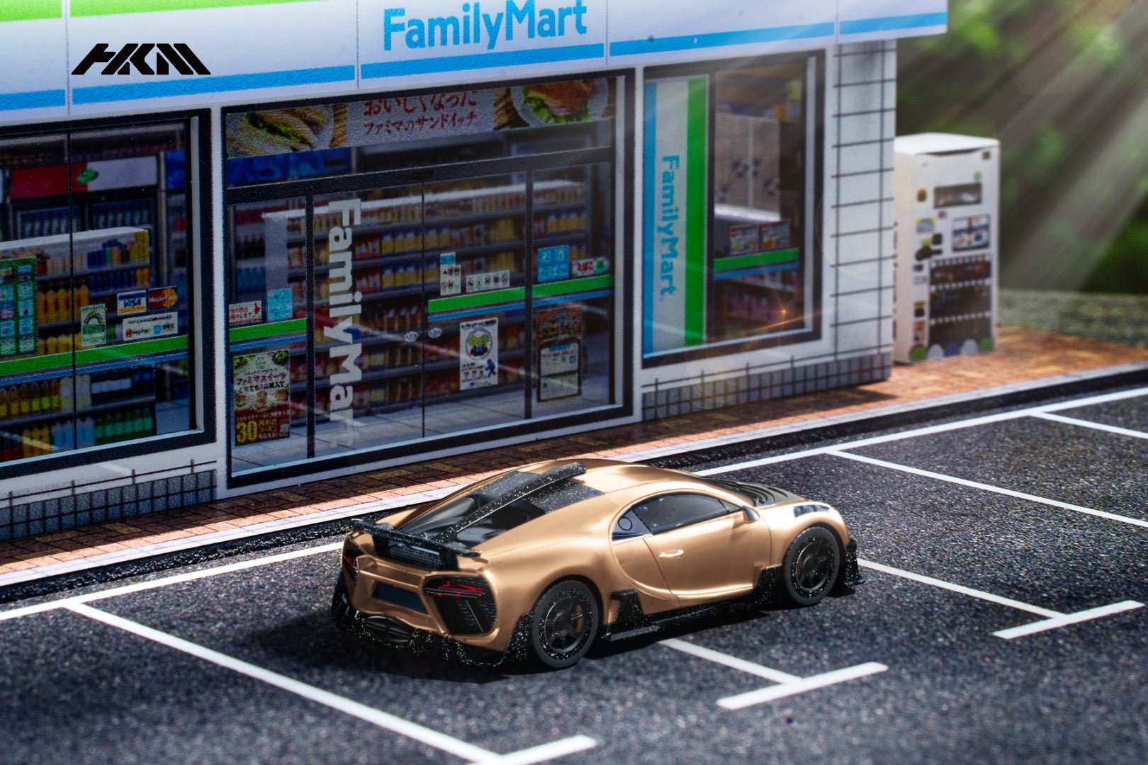 [ PREORDER ] HKM - 1/64 Chiron Centuria Mansory diecast model car - Champagne Gold - MODEL CARS UKMODEL CAR#INNO64##TARMAC##diecast_model#