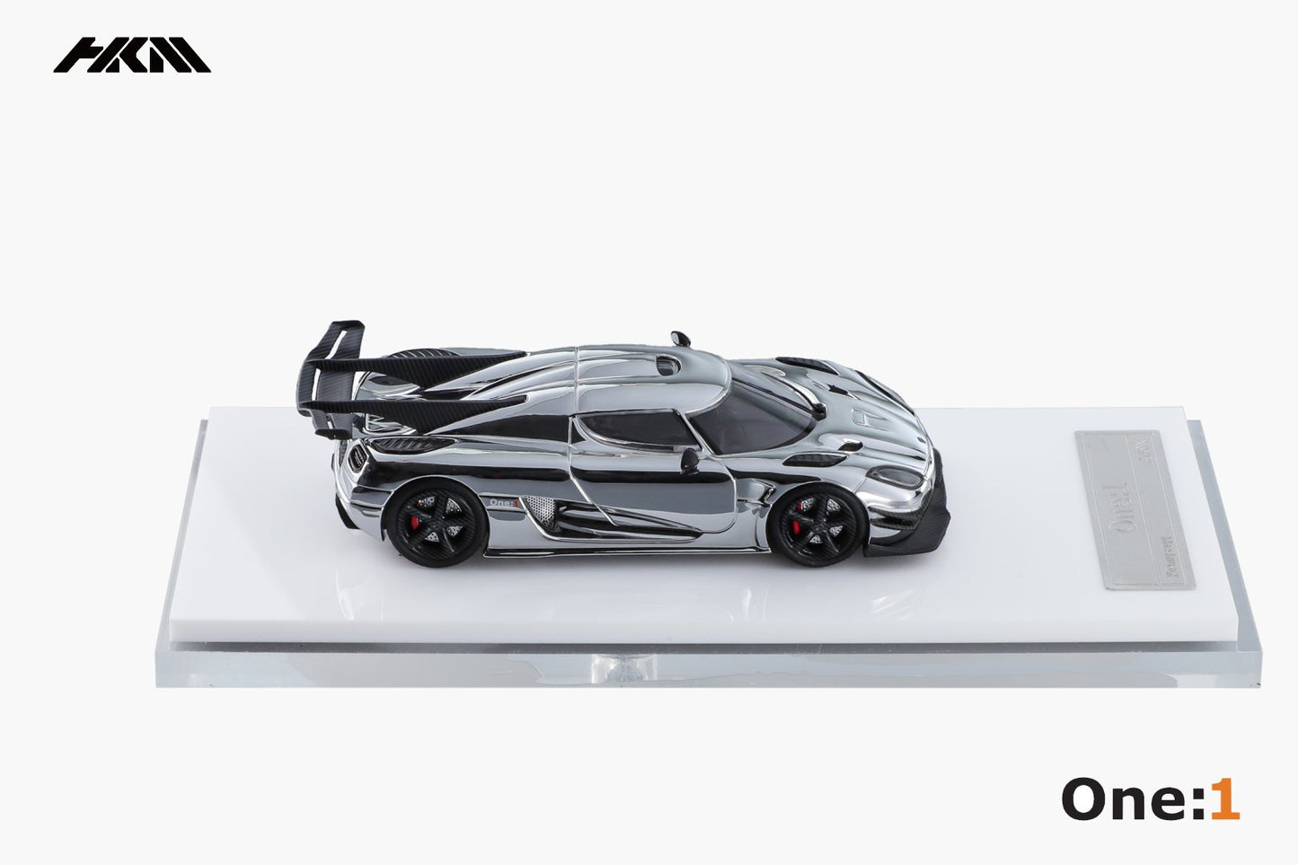 [ PREORDER ] HKM 1/64 - Koenigsegg Agera One:1 diecast model - Chrome Silver - MODEL CAR UKMODEL CAR#INNO64##TARMAC##diecast_model#