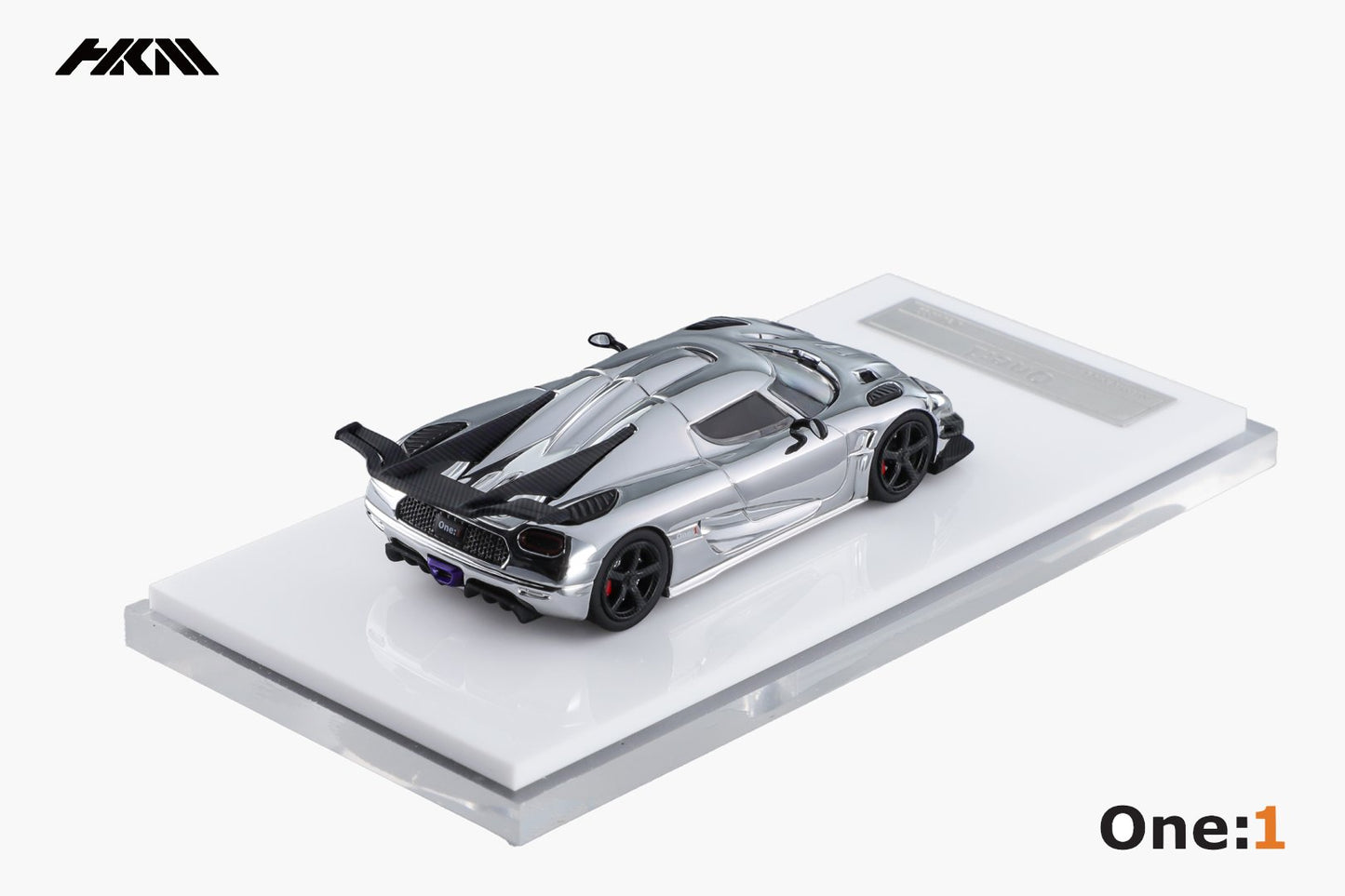 [ PREORDER ] HKM 1/64 - Koenigsegg Agera One:1 diecast model - Chrome Silver - MODEL CAR UKMODEL CAR#INNO64##TARMAC##diecast_model#