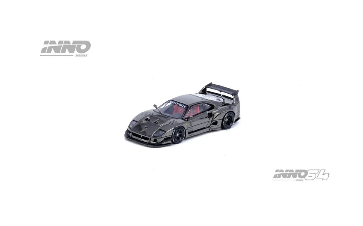 [PREORDER] INNO 64 - LBWK F40 Chrome Black - Diecast Scale Model Car - IN64 - LBWKF40 - CHB - MODEL CARS UKMODEL CAR#INNO64##TARMAC##diecast_model#