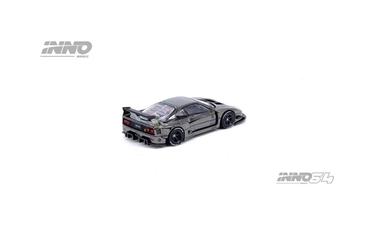 [PREORDER] INNO 64 - LBWK F40 Chrome Black - Diecast Scale Model Car - IN64 - LBWKF40 - CHB - MODEL CARS UKMODEL CAR#INNO64##TARMAC##diecast_model#