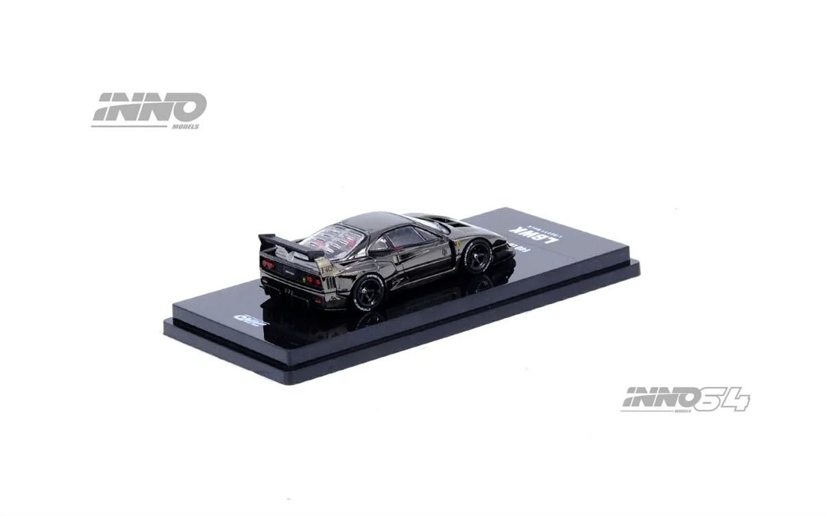 [PREORDER] INNO 64 - LBWK F40 Chrome Black - Diecast Scale Model Car - IN64 - LBWKF40 - CHB - MODEL CARS UKMODEL CAR#INNO64##TARMAC##diecast_model#