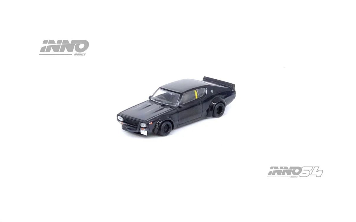 [PREORDER] INNO 64 - NISSAN SKYLINE 2000 GT - R (KPGC110) "KENMERI" Black Diecast Scale Model Car - IN64 - KPGC110LB - BLA - MODEL CARS UKMODEL CAR#INNO64##TARMAC##diecast_model#