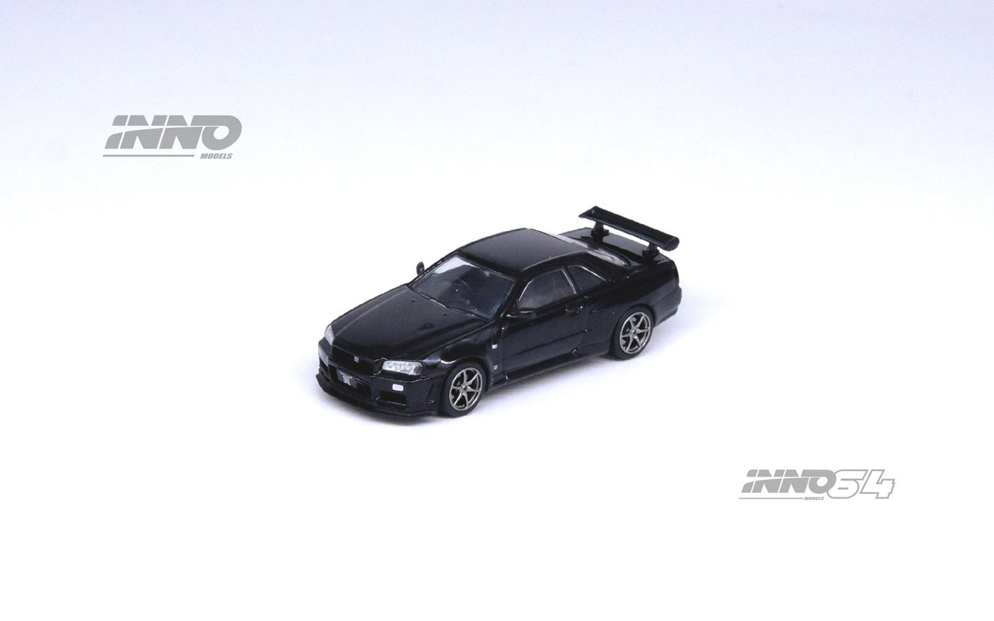 [PREORDER] INNO 64 - NISSAN SKYLINE GT-R (R34) V-SPEC II - BLACK - IN64-R34VS-BLA - MODEL CAR UKMODEL CAR#INNO64##TARMAC##diecast_model#