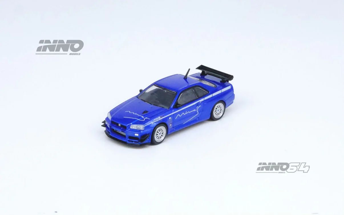 [PREORDER] INNO 64 - NISSAN SKYLINE GT - R (R34) V - SPEC Tuned by "MINE'S" Diecast Scale Model Car - IN64 - R34VS - MINES - BL - MODEL CARS UKMODEL CAR#INNO64##TARMAC##diecast_model#