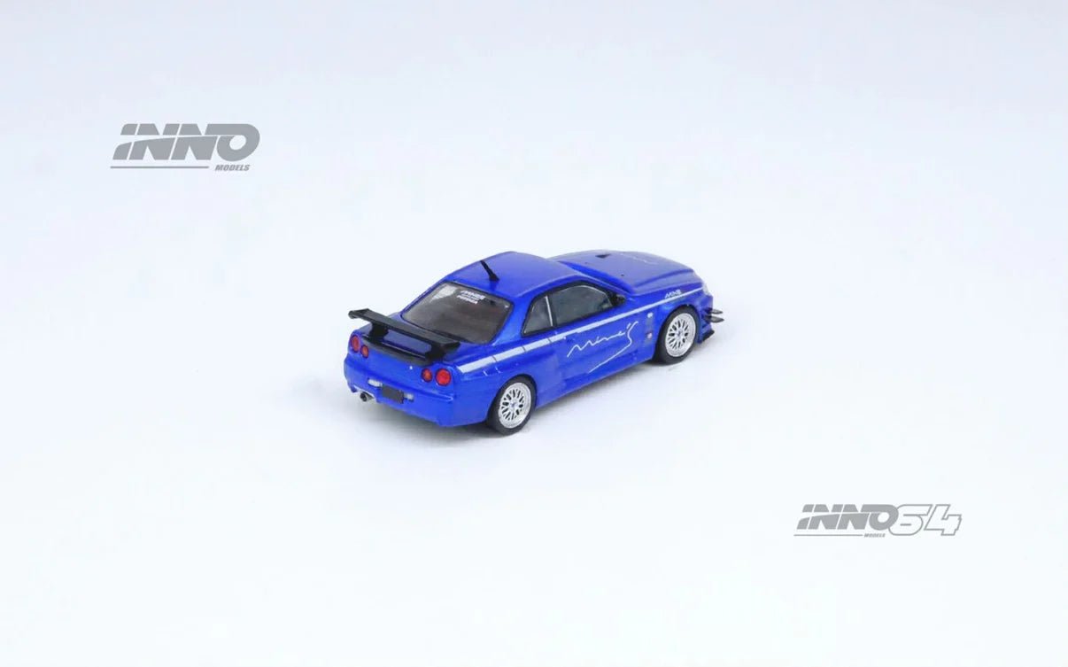 [PREORDER] INNO 64 - NISSAN SKYLINE GT - R (R34) V - SPEC Tuned by "MINE'S" Diecast Scale Model Car - IN64 - R34VS - MINES - BL - MODEL CARS UKMODEL CAR#INNO64##TARMAC##diecast_model#