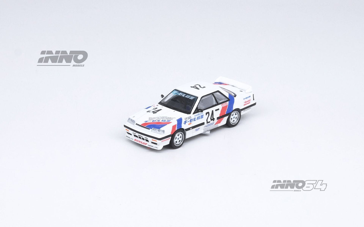 [PREORDER] INNO 64 - NISSAN SKYLINE GTS-R (HR31) #24 "DIESEL KIKI" JTC 1988 - MODEL CAR UKMODEL CAR#INNO64##TARMAC##diecast_model#