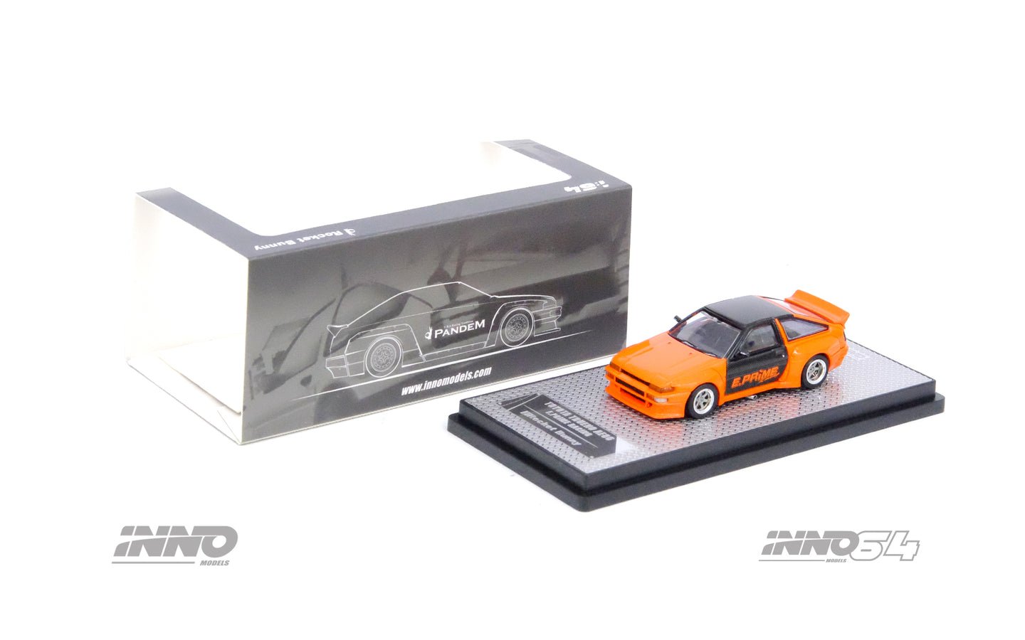 [PREORDER] INNO 64 - Toyota Corolla Sprinter Trueno AE86 "PANDEM / ROCKET BUNNY" E. Prime Racing - MODEL CAR UKMODEL CAR#INNO64##TARMAC##diecast_model#