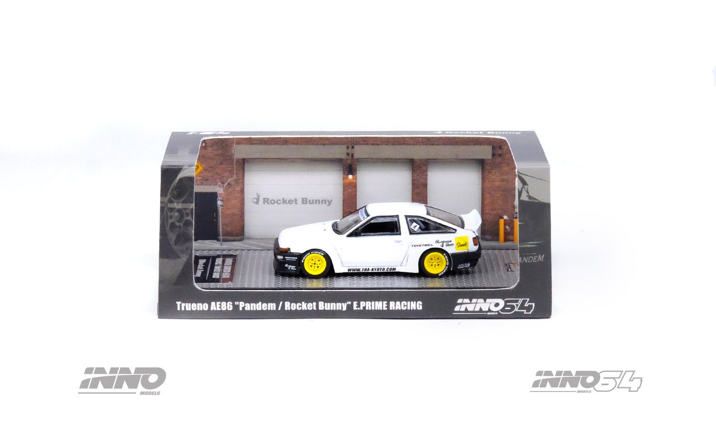 [PREORDER] INNO 64 - Toyota Corolla Sprinter Trueno AE86 "PANDEM / ROCKET BUNNY" in White - MODEL CAR UKMODEL CAR#INNO64##TARMAC##diecast_model#