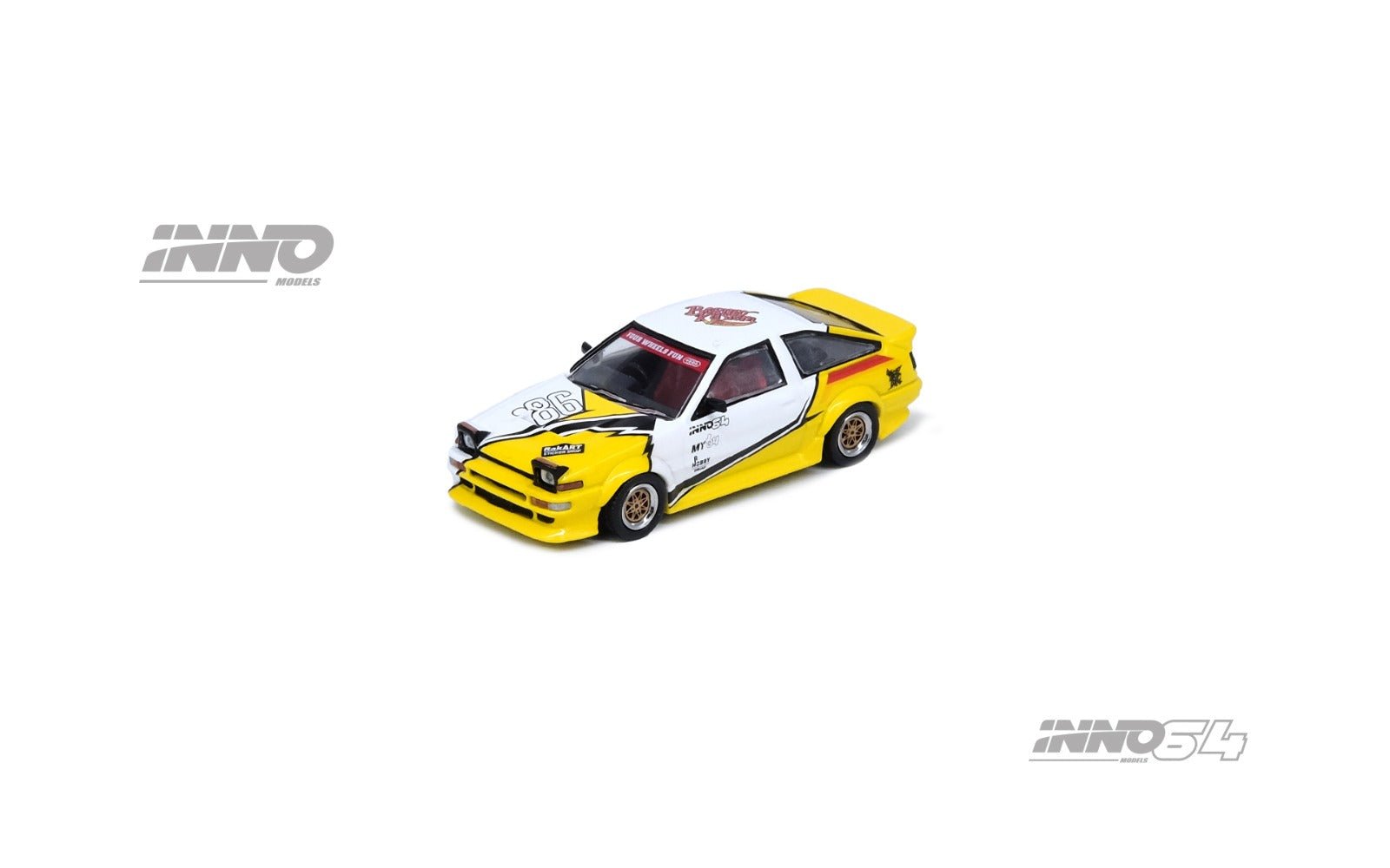 希少！INNO64 AE86 KUSTOM SHOW 特別版 Inno64 Toyota Sprinter Trueno AE86 Brunel Diecast Kustom