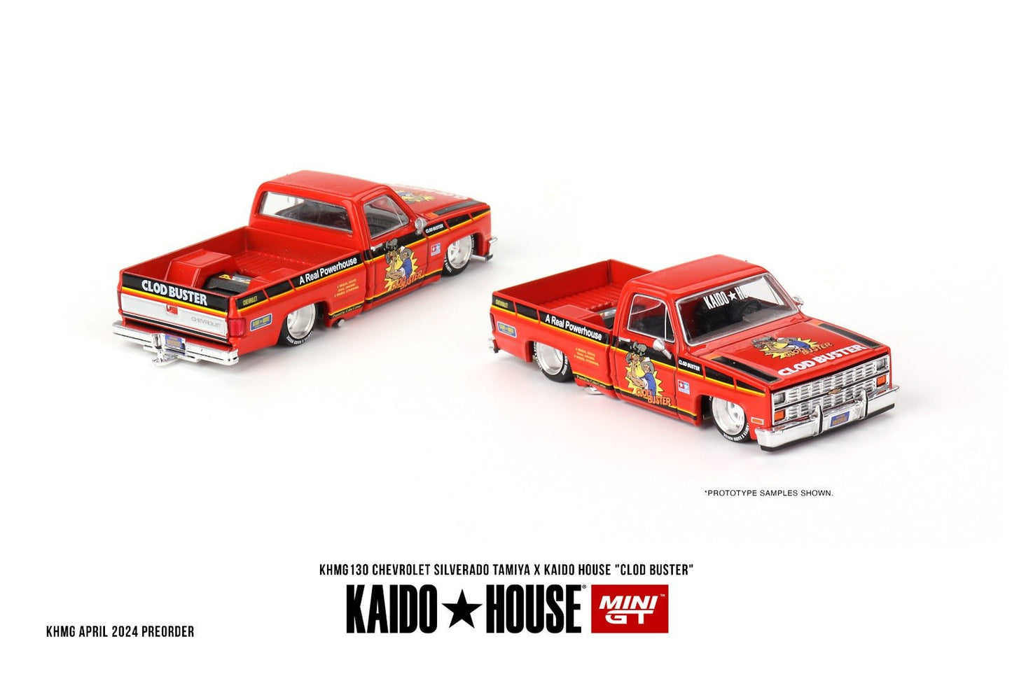 [PREORDER] Kaido House X MINI GT - CHEVROLET SILVERADO TAMIYA X KAIDO HOUSE CLOD BUSTER DIECAST SCALE MODEL CAR - KHMG130 - MODEL CAR UKMODEL CAR#INNO64##TARMAC##diecast_model#