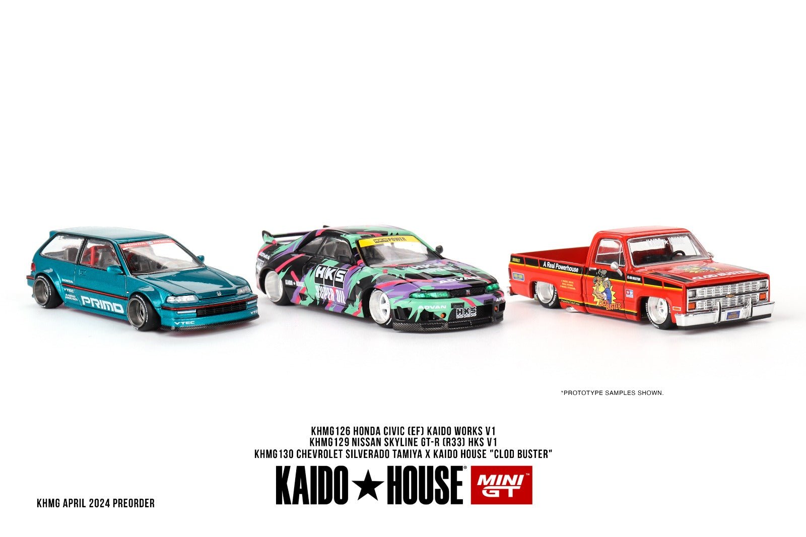 [PREORDER] Kaido House X MINI GT - CHEVROLET SILVERADO TAMIYA X KAIDO HOUSE CLOD BUSTER DIECAST SCALE MODEL CAR - KHMG130 - MODEL CAR UKMODEL CAR#INNO64##TARMAC##diecast_model#