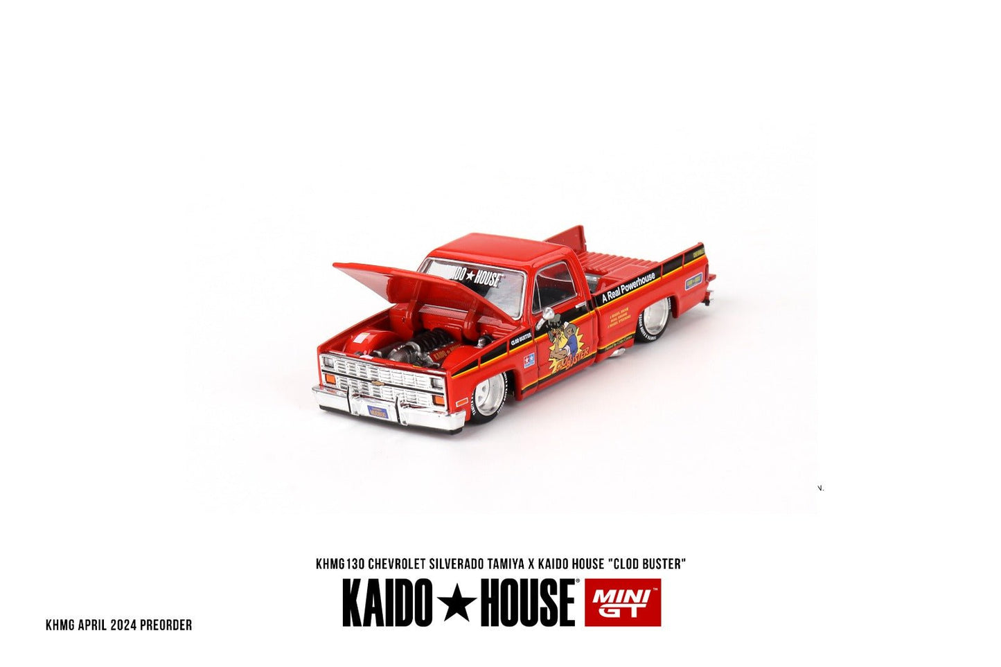 [PREORDER] Kaido House X MINI GT - CHEVROLET SILVERADO TAMIYA X KAIDO HOUSE CLOD BUSTER DIECAST SCALE MODEL CAR - KHMG130 - MODEL CAR UKMODEL CAR#INNO64##TARMAC##diecast_model#