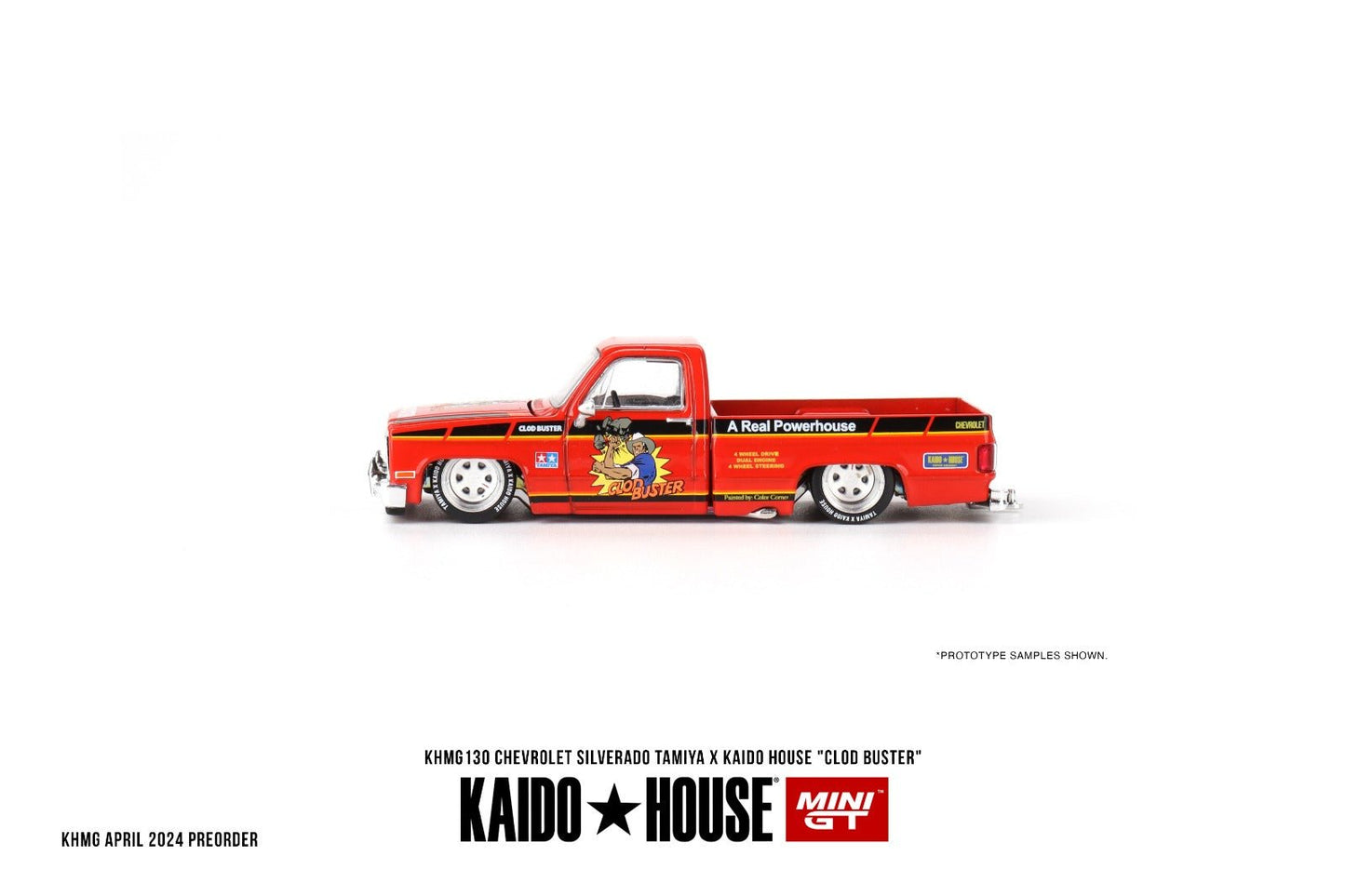 [PREORDER] Kaido House X MINI GT - CHEVROLET SILVERADO TAMIYA X KAIDO HOUSE CLOD BUSTER DIECAST SCALE MODEL CAR - KHMG130 - MODEL CAR UKMODEL CAR#INNO64##TARMAC##diecast_model#