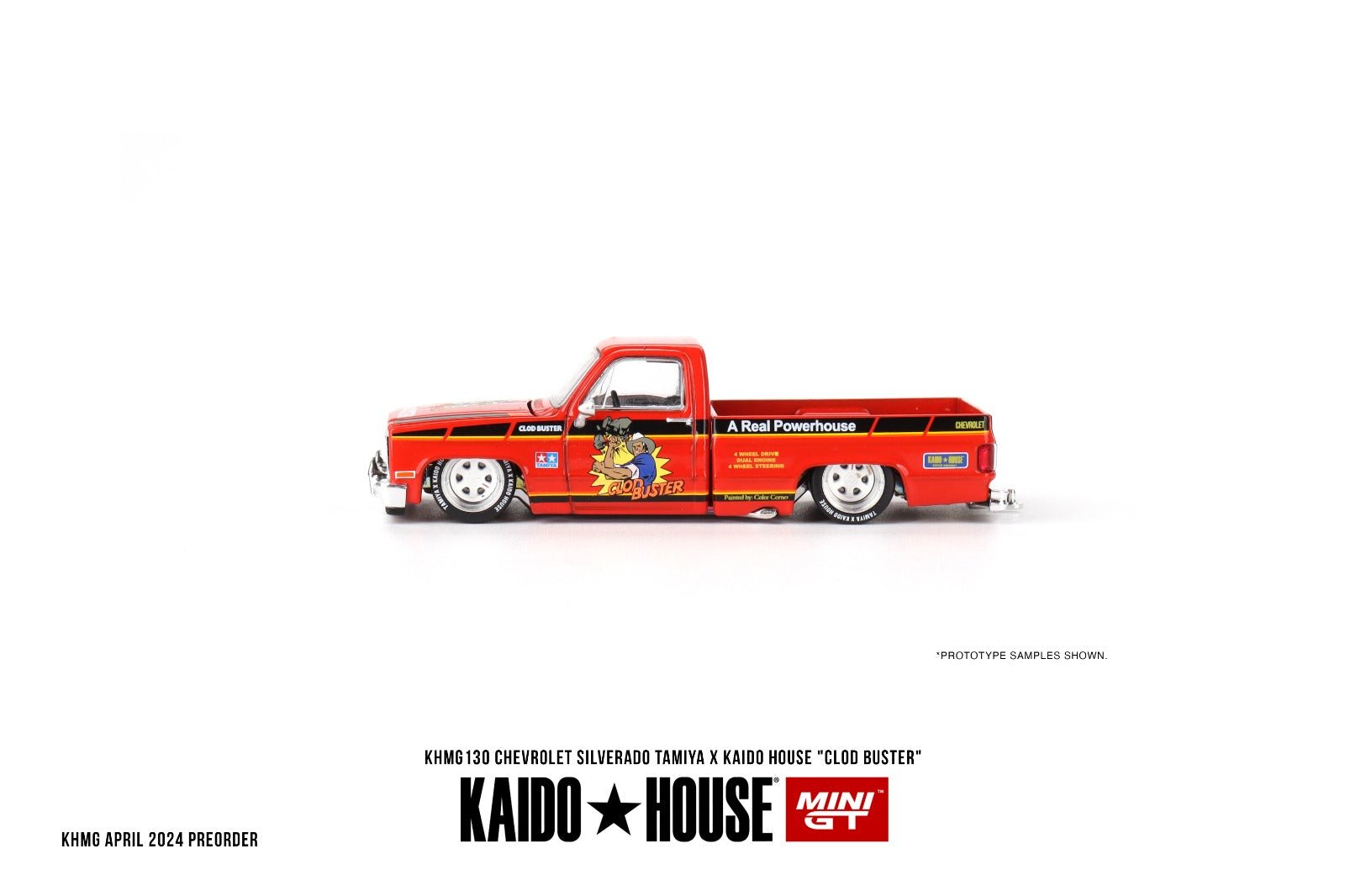 [PREORDER] Kaido House X MINI GT - CHEVROLET SILVERADO TAMIYA X KAIDO HOUSE CLOD BUSTER DIECAST SCALE MODEL CAR - KHMG130 - MODEL CAR UKMODEL CAR#INNO64##TARMAC##diecast_model#