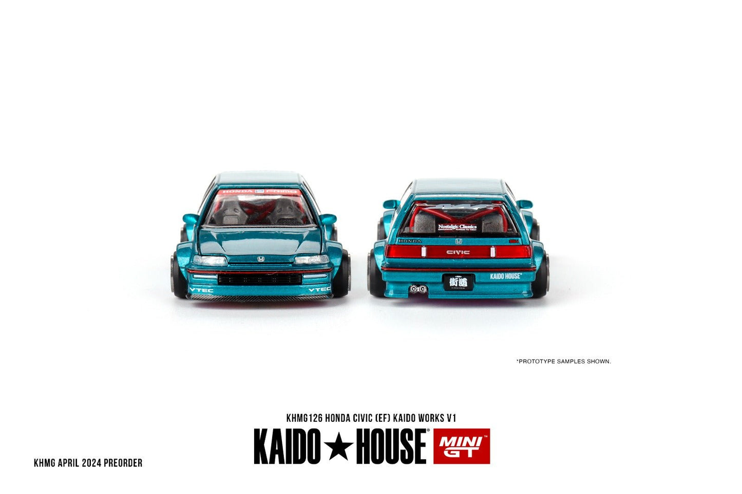 [PREORDER] Kaido House X MINI GT - HONDA CIVIC EF KAIDO WORKS V1 DIECAST SCALE MODEL CAR - KHMG126 - MODEL CAR UKMODEL CAR#INNO64##TARMAC##diecast_model#