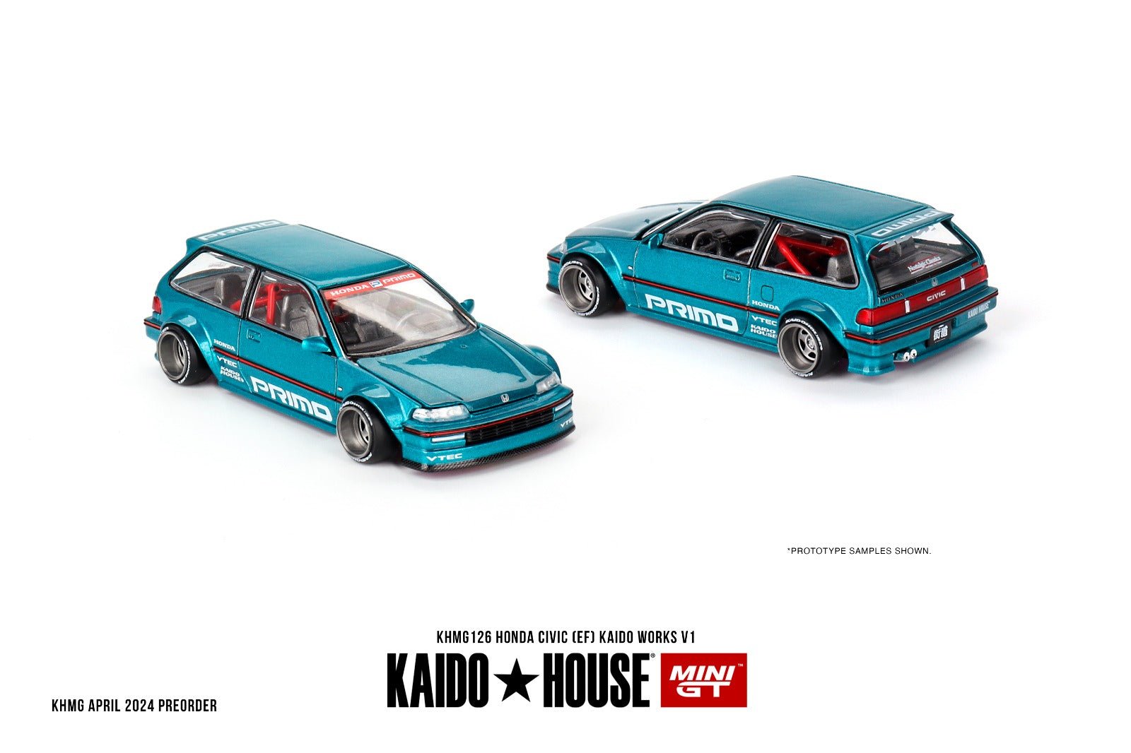 [PREORDER] Kaido House X MINI GT - HONDA CIVIC EF KAIDO WORKS V1 DIECAST SCALE MODEL CAR - KHMG126 - MODEL CAR UKMODEL CAR#INNO64##TARMAC##diecast_model#