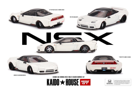 [PREORDER] Kaido House X MINI GT - Honda NSX NA1 Kaido WORKS V2 DIECAST SCALE MODEL CAR - KHMG148 - MODEL CARS UKMODEL CAR#INNO64##TARMAC##diecast_model#