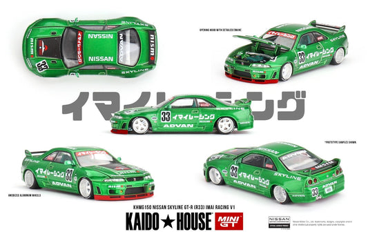 [PREORDER] Kaido House X MINI GT - Nissan Skyline GT - R R33 Imai Racing V1 DIECAST SCALE MODEL CAR - KHMG150 - MODEL CARS UKMODEL CAR#INNO64##TARMAC##diecast_model#