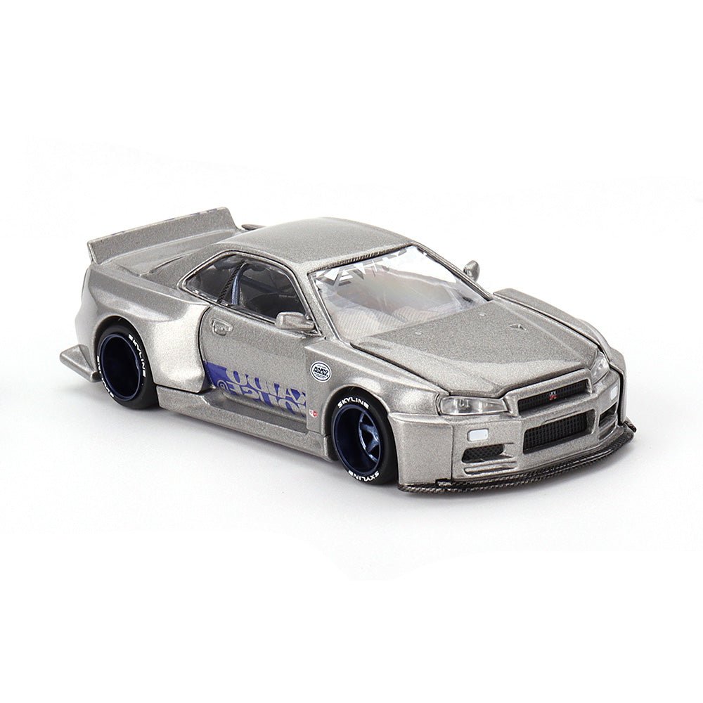 [PREORDER] Kaido House X MINI GT - NISSAN SKYLINE GT - R R34 KAIDO WORKS SHINJUKU V1 DIECAST SCALE MODEL CAR - KHMG143 - MODEL CARS UKMODEL CAR#INNO64##TARMAC##diecast_model#