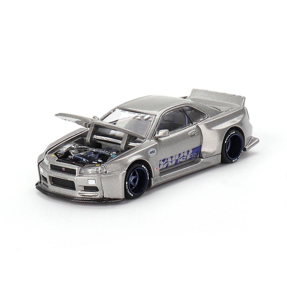 [PREORDER] Kaido House X MINI GT - NISSAN SKYLINE GT - R R34 KAIDO WORKS SHINJUKU V1 DIECAST SCALE MODEL CAR - KHMG143 - MODEL CARS UKMODEL CAR#INNO64##TARMAC##diecast_model#