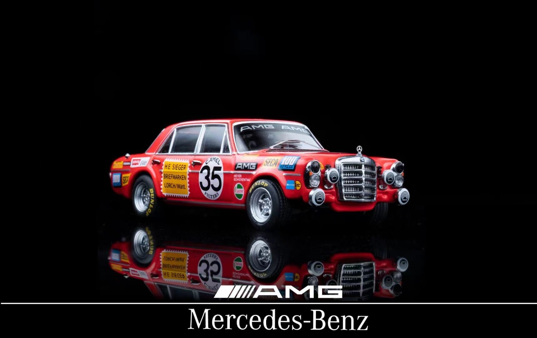 [ PREORDER ] Liberty 64 - 1/64 Mercedes-Benz 300SL 6.8 AMG Red Pig#35 diecast model - MODEL CAR UKMODEL CAR#INNO64##TARMAC##diecast_model#