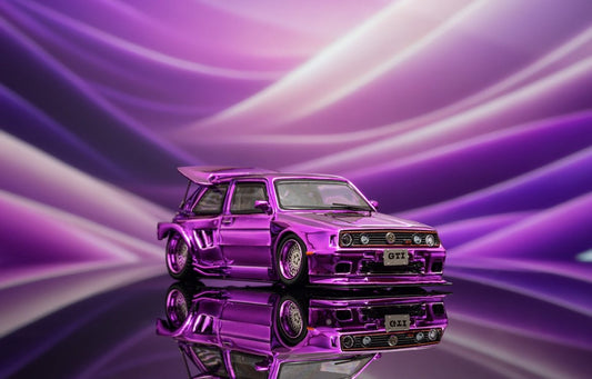 [ PREORDER ] Liberty64 - 1/64 Golf Mk2 The 2nd generation KS Concept modded version diecast model car - Chrome purple - MODEL CARS UKMODEL CAR#INNO64##TARMAC##diecast_model#