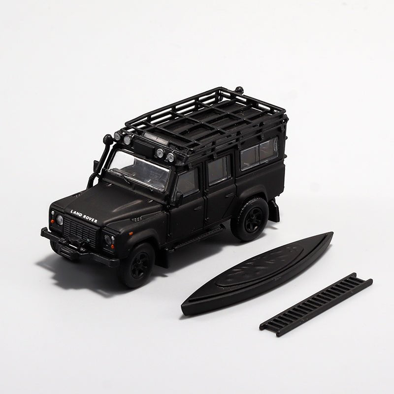 [ PREORDER ] Master - 1/64 LandRover Defender 110 diecast model car - Matte Black with parts - MODEL CARS UKMODEL CAR#INNO64##TARMAC##diecast_model#