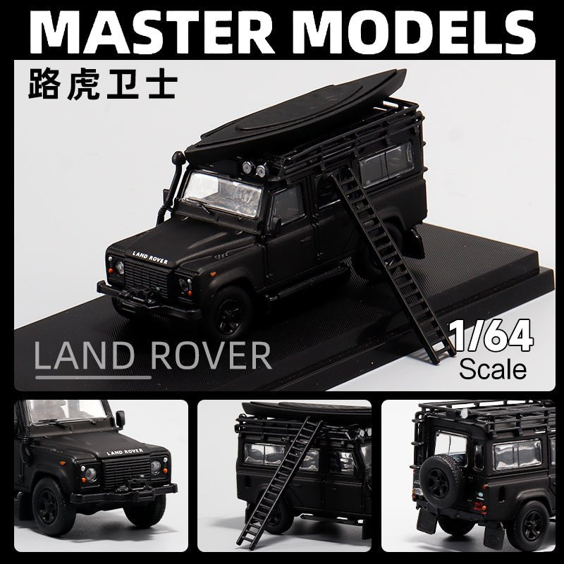 [ PREORDER ] Master - 1/64 LandRover Defender 110 diecast model car - Matte Black with parts - MODEL CARS UKMODEL CAR#INNO64##TARMAC##diecast_model#