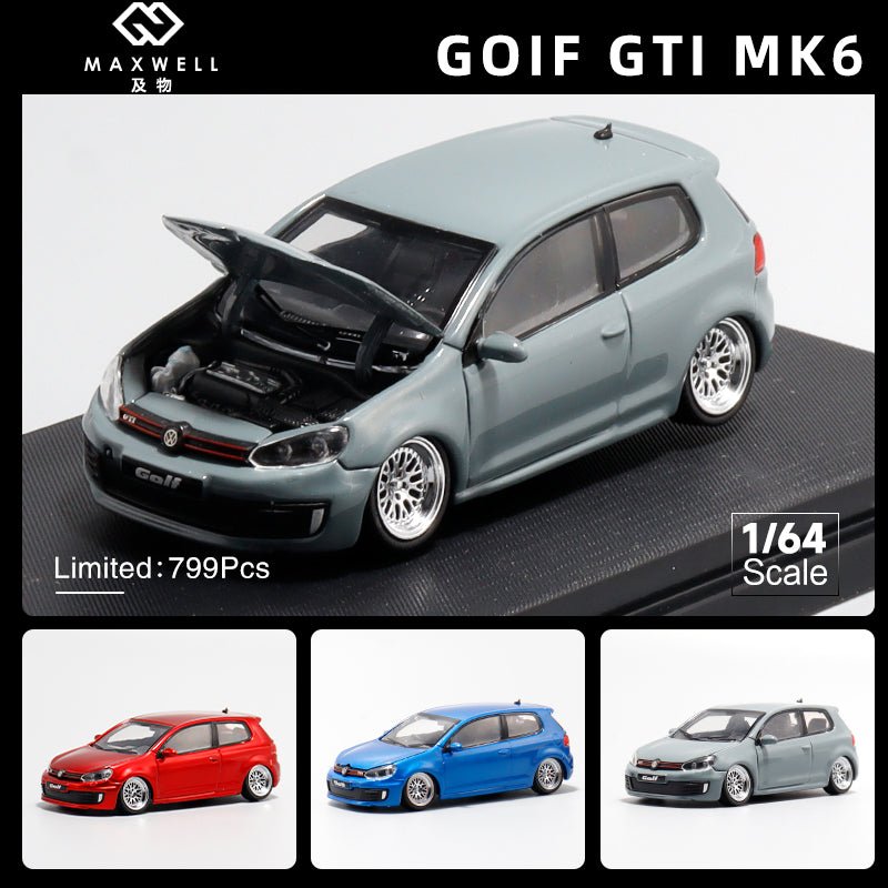 [PREORDER] Maxwell - 1:64 GOLF GTI MK6 Diecast model car - GREY Lowride - MODEL CARS UKMODEL CAR#INNO64##TARMAC##diecast_model#