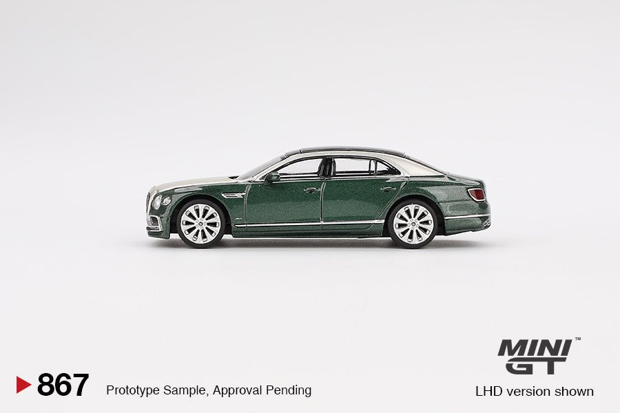 [PREORDER] Mini GT - 1/64 Bentley Flying Spur White Sand Verdant RHD Diecast Scale Model Car - MGT00867 - R - MODEL CARS UKMODEL CAR#INNO64##TARMAC##diecast_model#