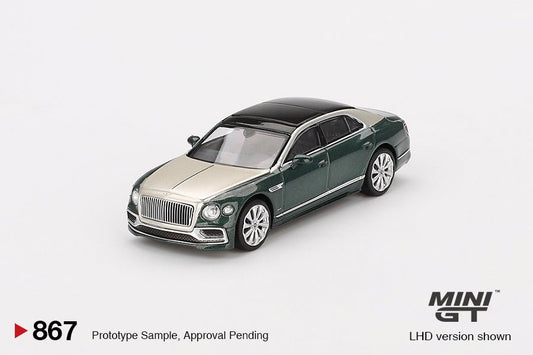 [PREORDER] Mini GT - 1/64 Bentley Flying Spur White Sand Verdant RHD Diecast Scale Model Car - MGT00867 - R - MODEL CARS UKMODEL CAR#INNO64##TARMAC##diecast_model#